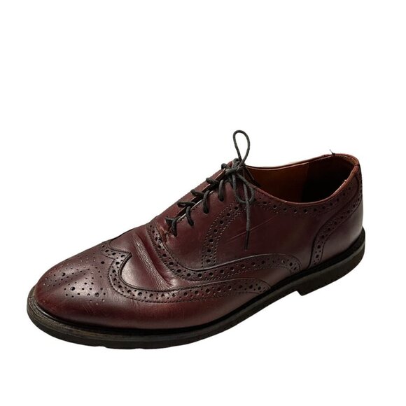 Bostonian Men\'s Stress Relief Design Burgundy Wingtip Balmoral Oxford Shoes 8.5 main image 9